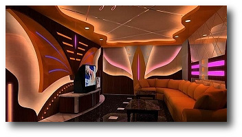 Led flexible discotheque