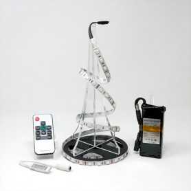 Kit ruban LED RGB 60LED/m IP20 2m50 mini contrôleur RF avec batterie 1800mAh