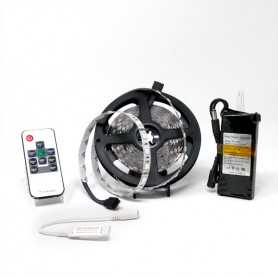 Kit ruban LED RGB 60LED/m IP20 5m mini contrôleur RF avec batterie 1800mAh