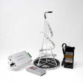 Kit ruban LED RGB 60LED/m IP20 2m50 capteur son avec batterie 1800mAh