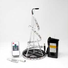 Kit ruban LED RGB 60LED/m IP20 2m50 mini contrôleur RF avec batterie 4200mAh