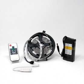Kit ruban LED RGB 60LED/m IP20 5m mini contrôleur RF avec batterie 4200mAh