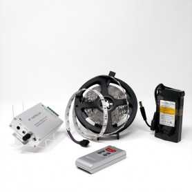 Kit ruban LED RGB 60LED/m IP20 5m capteur son avec batterie 4200mAh