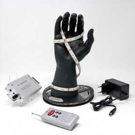 Kit ruban LED RGB 60LED/m IP65 2m50 capteur son 220V