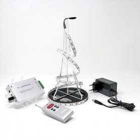 Kit ruban LED RGB 60LED/m IP20 2m50 capteur son 220V