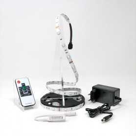 Kit ruban LED RGB 30LED/m IP20 2m50 mini contrôleur RF 220V