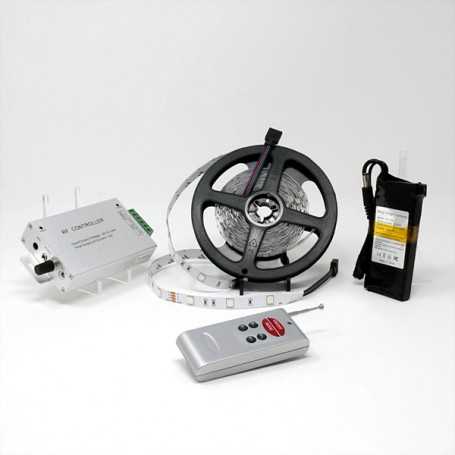Kit ruban LED RGB 30LED/m IP20 5m capteur son avec batterie 1800mAh