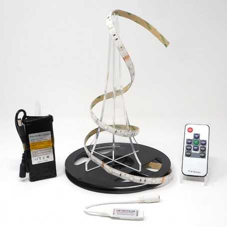 Kit ruban LED RGB 30LED/m IP65 2m50 mini contrôleur RF avec batterie 1800mAh