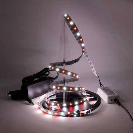 Kit ruban LED RGB+W 60LED/m 2m50 avec contrôleur RF 220V