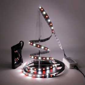Kit ruban LED RGB+W sur batterie 60LED/m 2m50 avec contrôleur RF