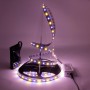 Kit ruban LED RGB+WW sur batterie 60LED/m 5m avec contrôleur RF