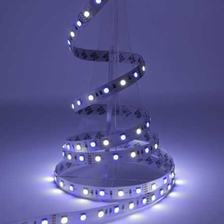 Kit ruban LED RGB+W sur batterie 60LED/m 2m50 avec contrôleur RF multizone