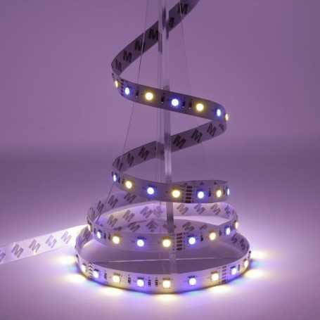 Kit ruban LED RGB+WW sur batterie 60LED/m 2m50 avec contrôleur RF multizone