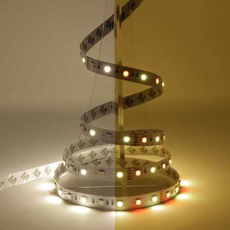 Kit ruban LED RGB+WW à piles 60LED/m 5m avec contrôleur RF multizone