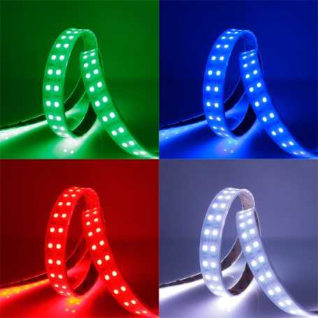 Kit ruban LED RGB 120LED/m IP65 5m contrôleur RF 220V