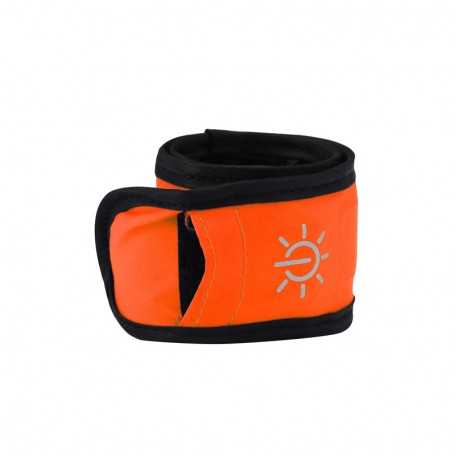 Bracelet lumineux LED orange étanche pour sortie sportive