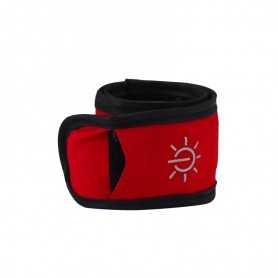 Bracelet lumineux LED rouge étanche pour sortie sportive