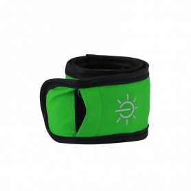 Bracelet lumineux LED vert étanche pour sortie sportive