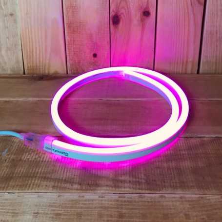 Néon LED flexible rose 220V direct étanche. Vendu au mètre