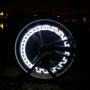 Valve LED blanche pour roue de vélo