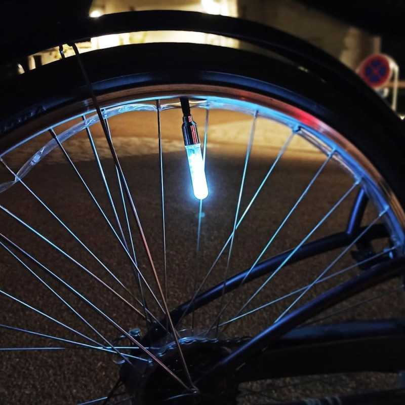 Bouchons De Valve Lumineux LED Pour Vélo, Moto, Scooter – Lot De 4