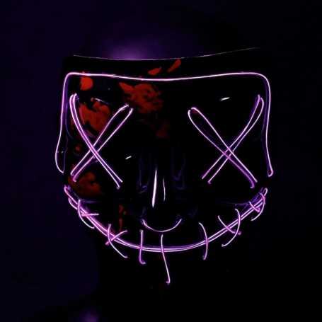 Masque lumineux La Purge violet
