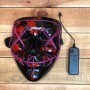 Masque LED lumineux violet d'Halloween