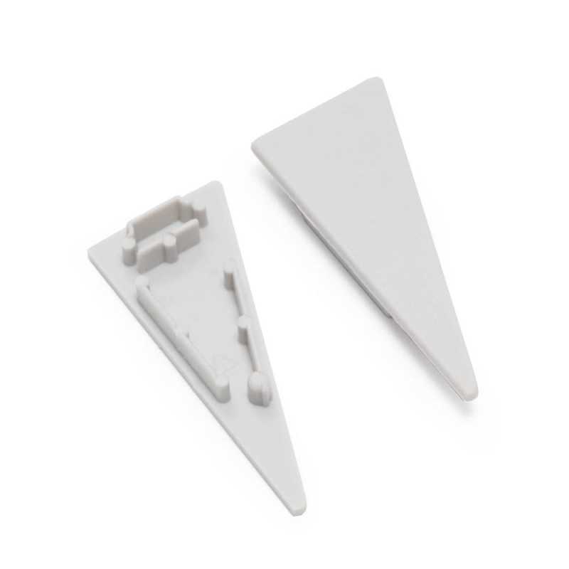 Bouchons de terminaison plats pour profilé LED WALL