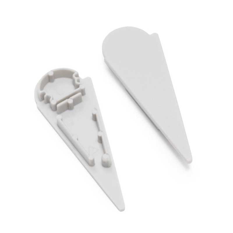 Bouchons de terminaison ronds pour profilé LED WALL