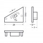 Bouchons de terminaison pour profilé LED CORNER XL