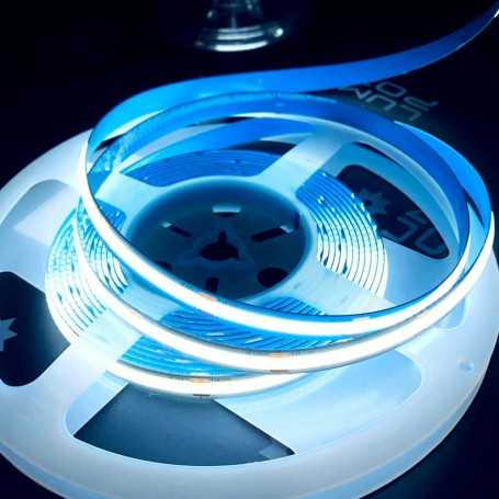 Ruban LED COB blanc froid 5m haute luminosité sans points 12V