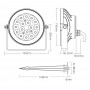Spot LED de jardin connecté RGB+CCT 9W gamme SERIES Mi-Light (MiBOXER)