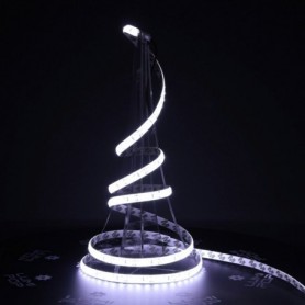 Ruban LED 12V 120LED/m blanc froid IP65 PREMIUM allumé