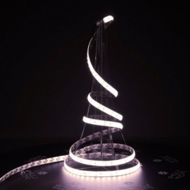 Ruban LED 12V 120LED/m blanc neutre IP65 PREMIUM allumé