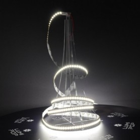 Ruban LED 12V 204LED/m blanc neutre IP20 allumé