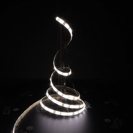 Ruban LED 12V 60LED/m blanc neutre IP65 PREMIUM allumé