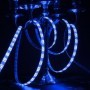 Ruban LED 12V bleu étanche IP54 allumé