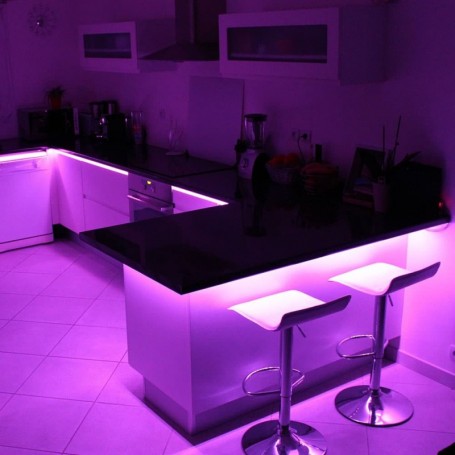 Bande LED COB 3m Blanc Chaud 2700K - IRC90 - Dimmable Tactile - Découpable Tous Les 5cm - Alimentation 24V Incluse - Pour Placards, Cuisine, Chambre