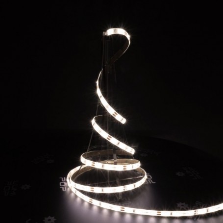Ruban LED 12V 60LED/m blanc neutre IP20 allumé