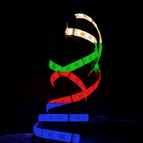 Ruban LED 12V 60LED/m RGBWW IP20 allumé