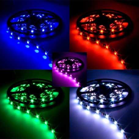 Bande led RGB 5m kit 220V avec mini contrôleur manuel