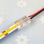 Raccordement du ruban LED COB sur le raccord d'alimentation
