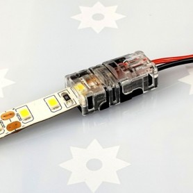 Branchement du ruban LED sur le raccord rapide étanche