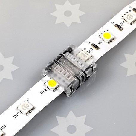 Branchement du ruban LED sur le raccord RGBW rapide non-étanche