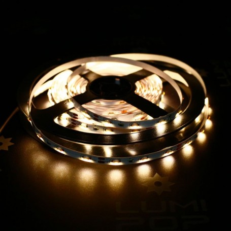 Ruban LED latéral blanc chaud allumé