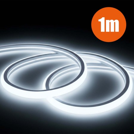 Ruban LED néon blanc froid 220V direct étanche de 1m