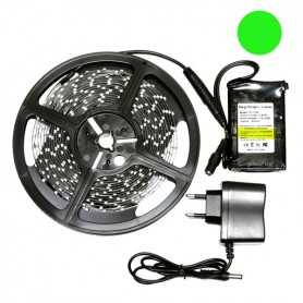 Kit bande led flexible vert avec batterie rechargeable