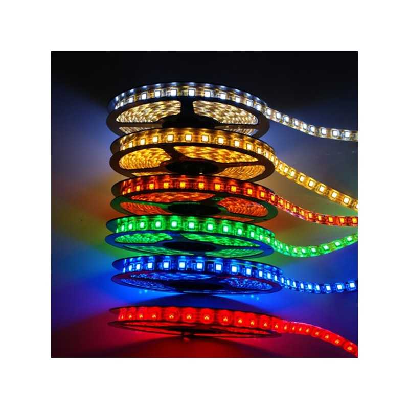 Kit bande LED RGB 60LED/m étanche 5m contrôleur 44 touches 220V