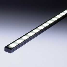 Profilé slim aluminium anodisé noir pour éclairage led