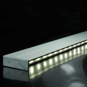 Profilé en aluminium spécial éclairage indirect de 1 mètre complet